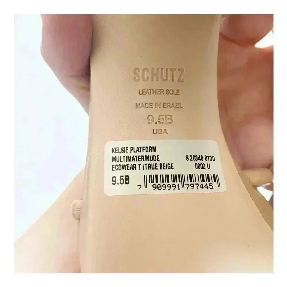 NEW Schutz Kelsie Leather Platform Sandals size 9.5